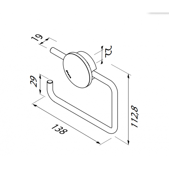 Χαρτοθήκη Επιτοίχια Χωρίς Κάλυμμα Geesa Opal 7209-100 Χρωμέ Χαρτοθήκη Επιτοίχια Χωρίς Κάλυμμα Geesa Opal 7209-100 Χρωμέ